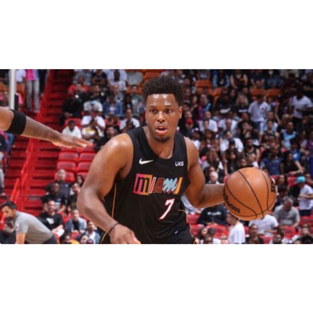 Nike NBA Miami Heat Kyle Lowry City Edition 15 Strong Black NBA Jersey 52 XL - Picture 11 of 11